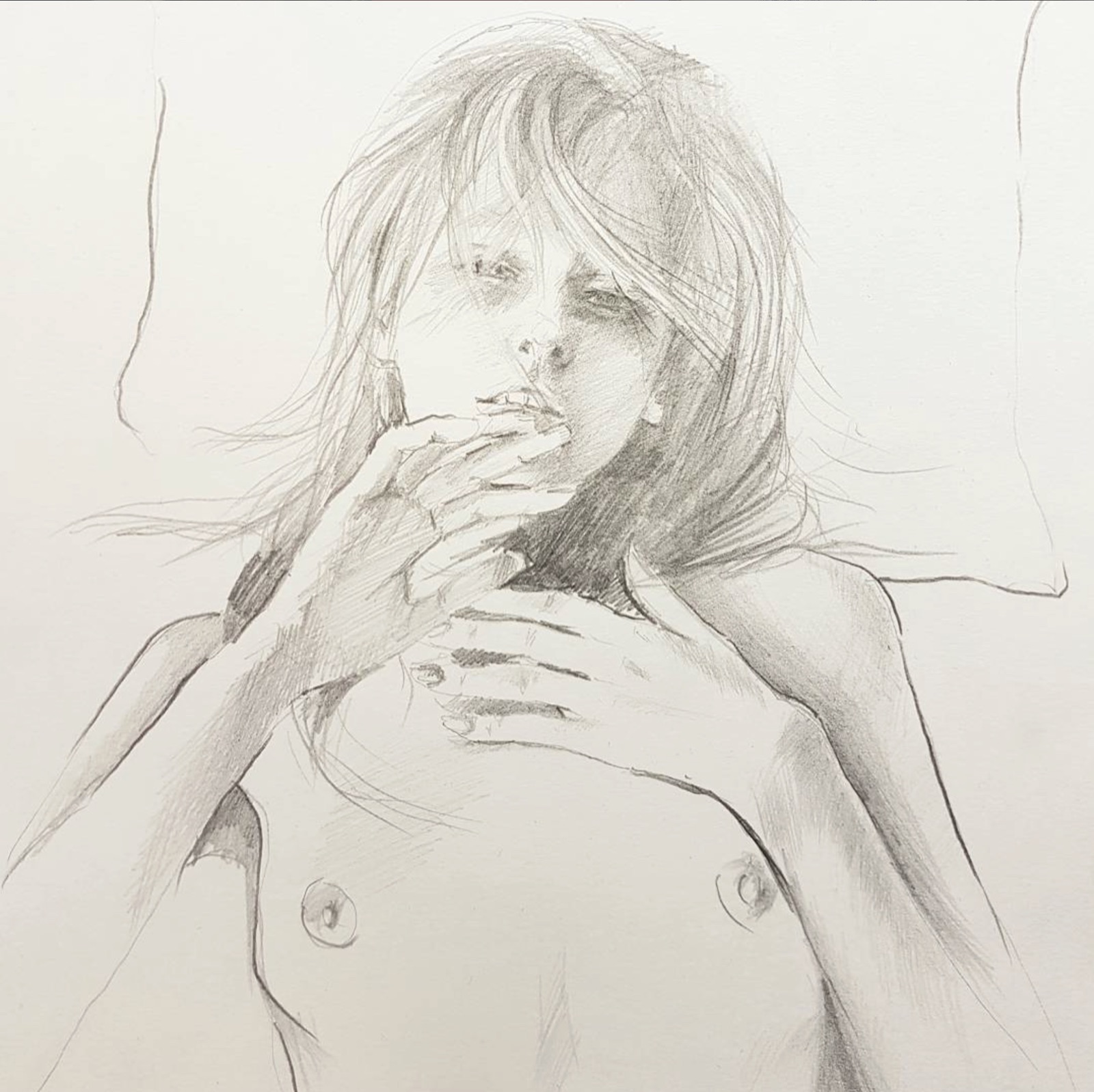 Pencil figure study